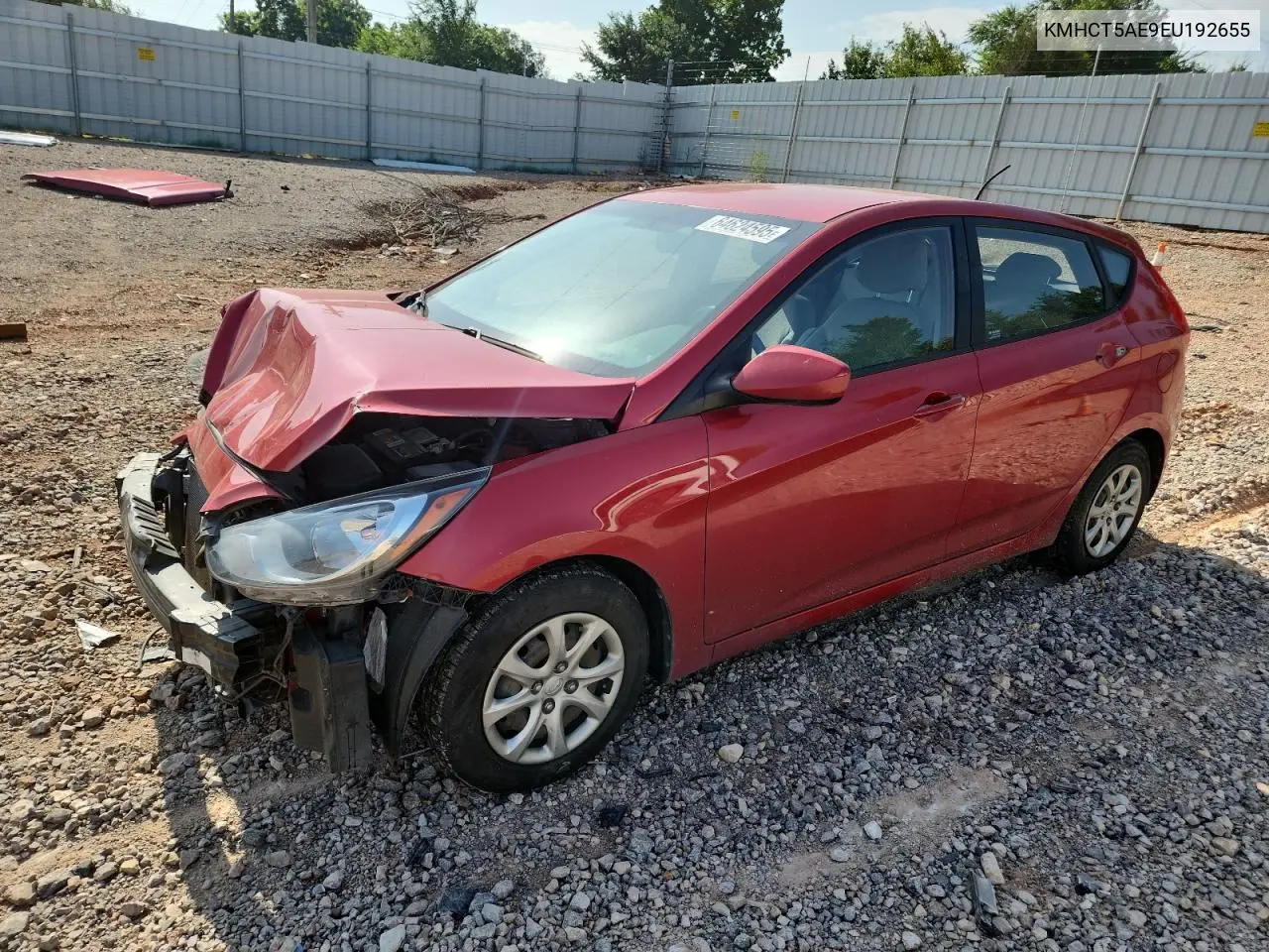 2014 Hyundai Accent Gls VIN: KMHCT5AE9EU192655 Lot: 64624595