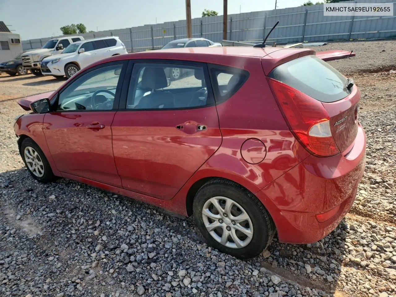 2014 Hyundai Accent Gls VIN: KMHCT5AE9EU192655 Lot: 64624595