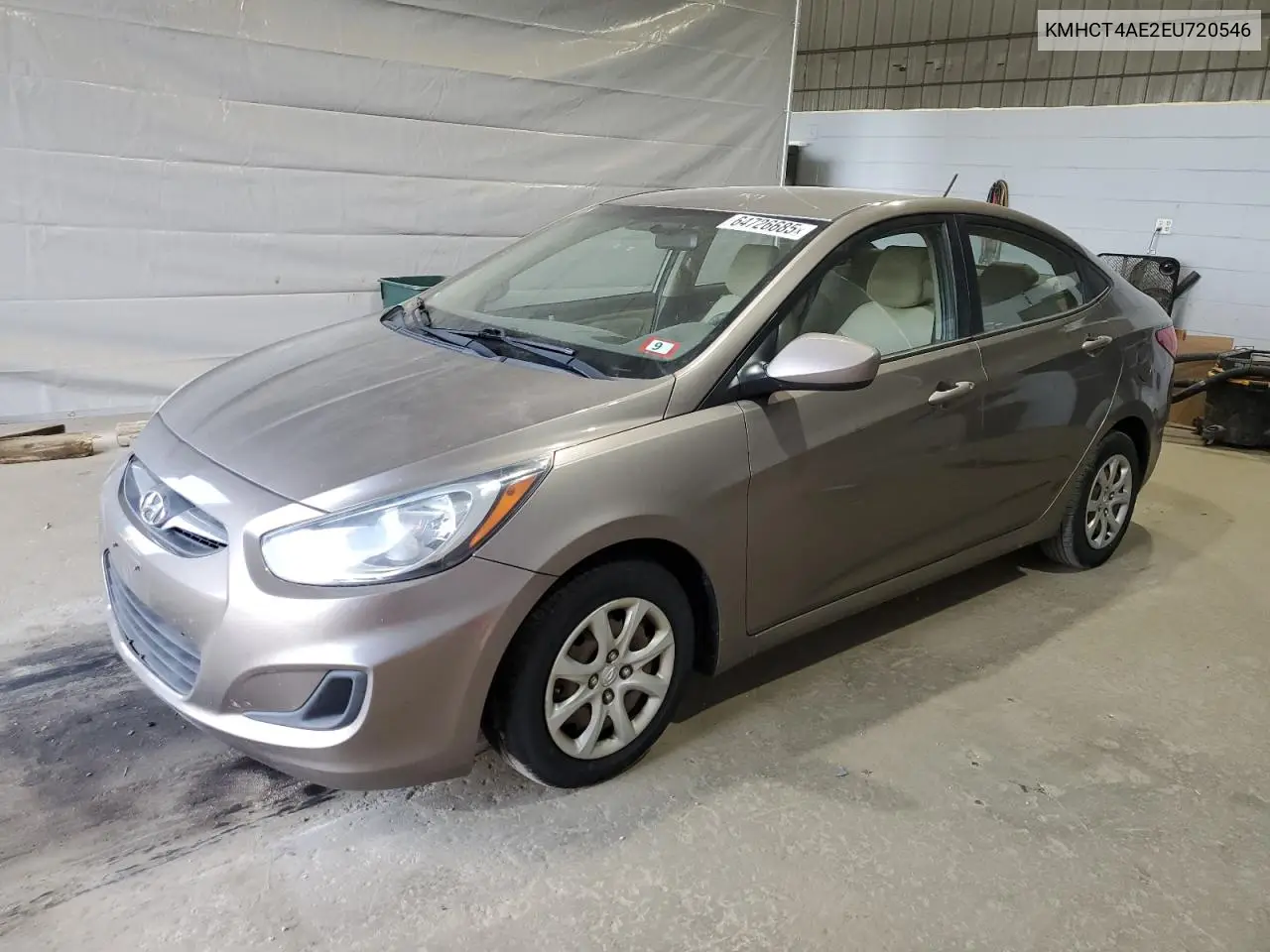 2014 Hyundai Accent Gls VIN: KMHCT4AE2EU720546 Lot: 64726685