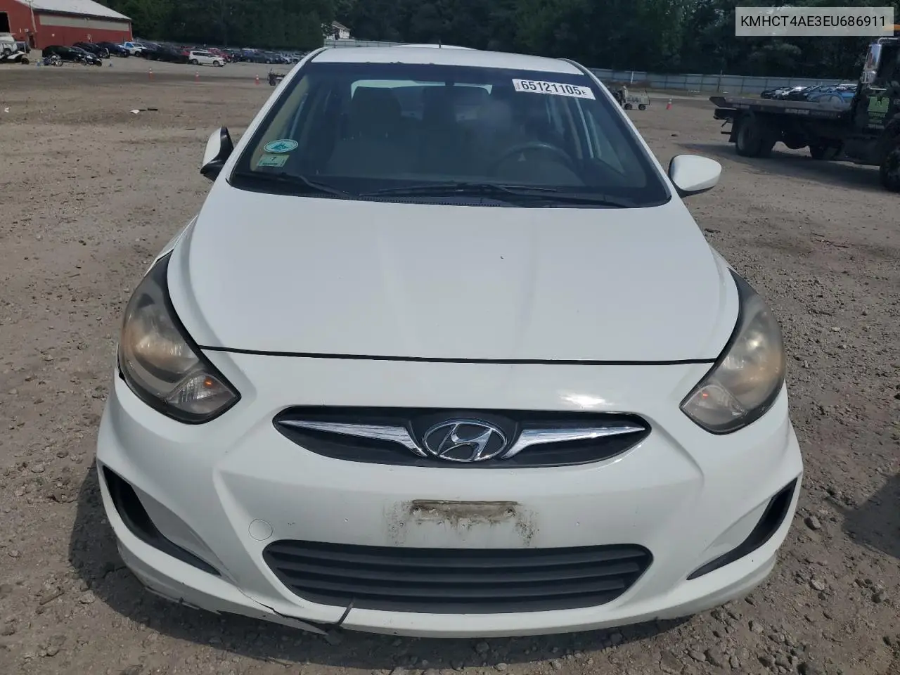 2014 Hyundai Accent Gls VIN: KMHCT4AE3EU686911 Lot: 65121105