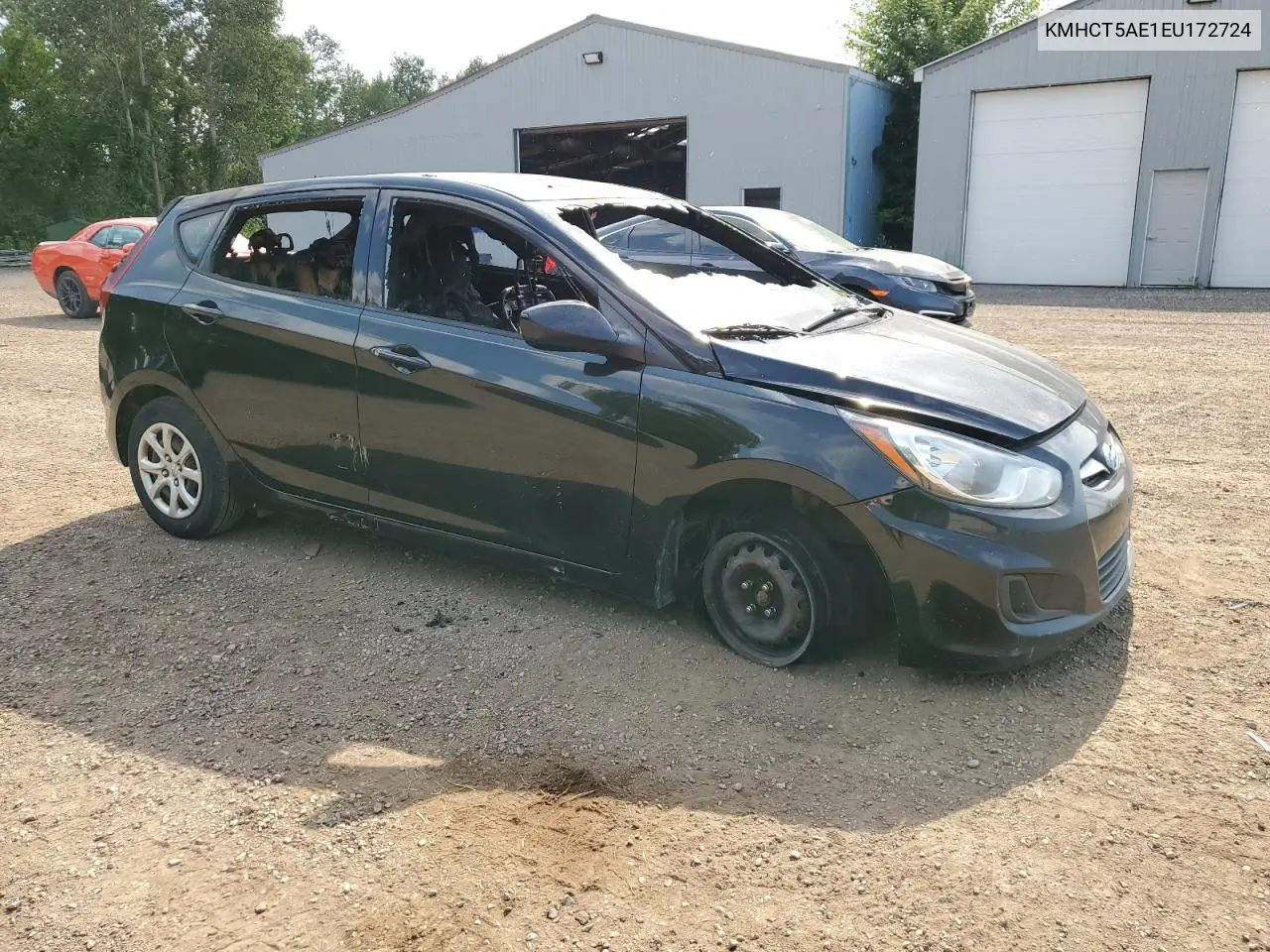 2014 Hyundai Accent Gls VIN: KMHCT5AE1EU172724 Lot: 65791934