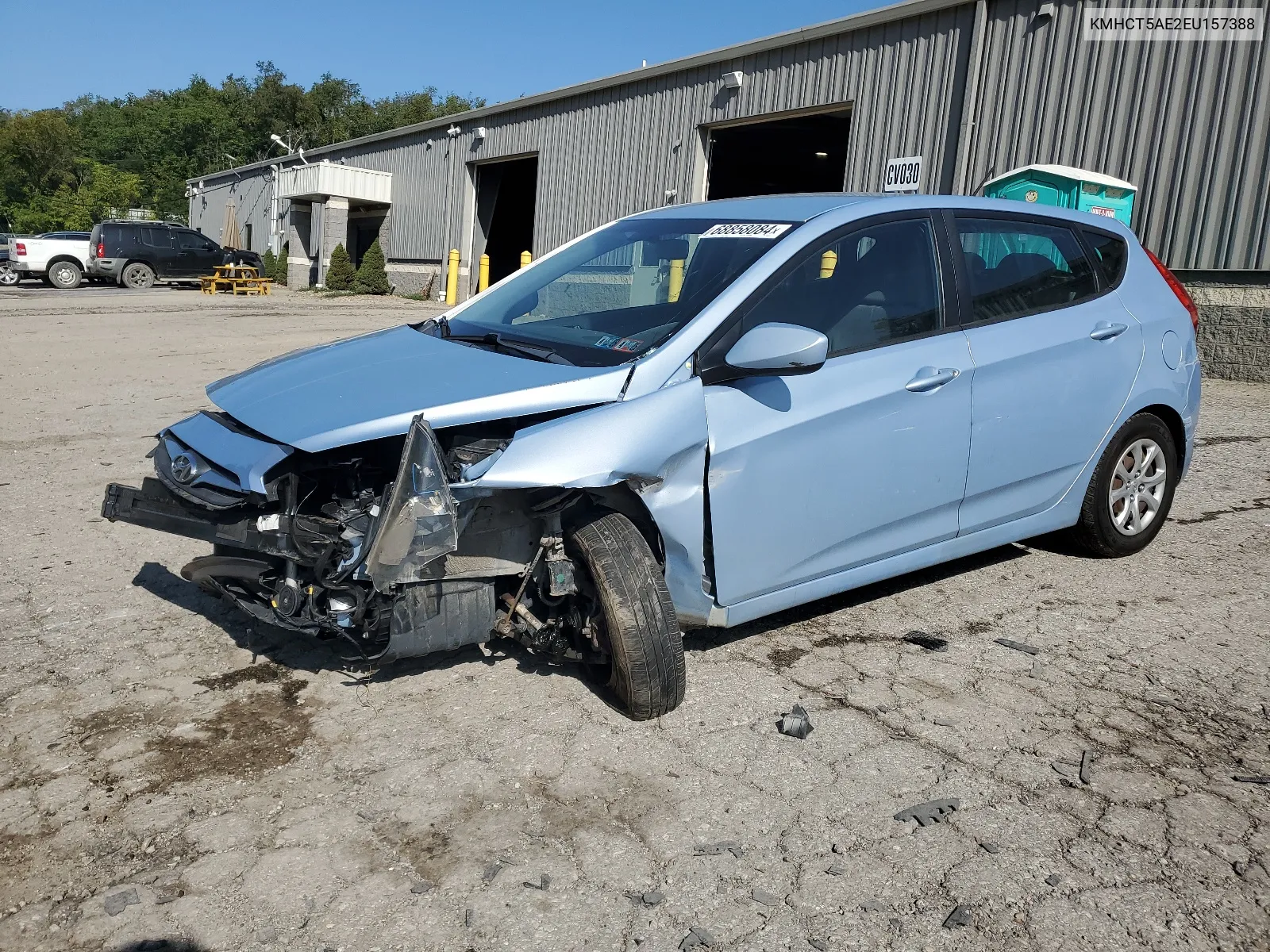 2014 Hyundai Accent Gls VIN: KMHCT5AE2EU157388 Lot: 68858084