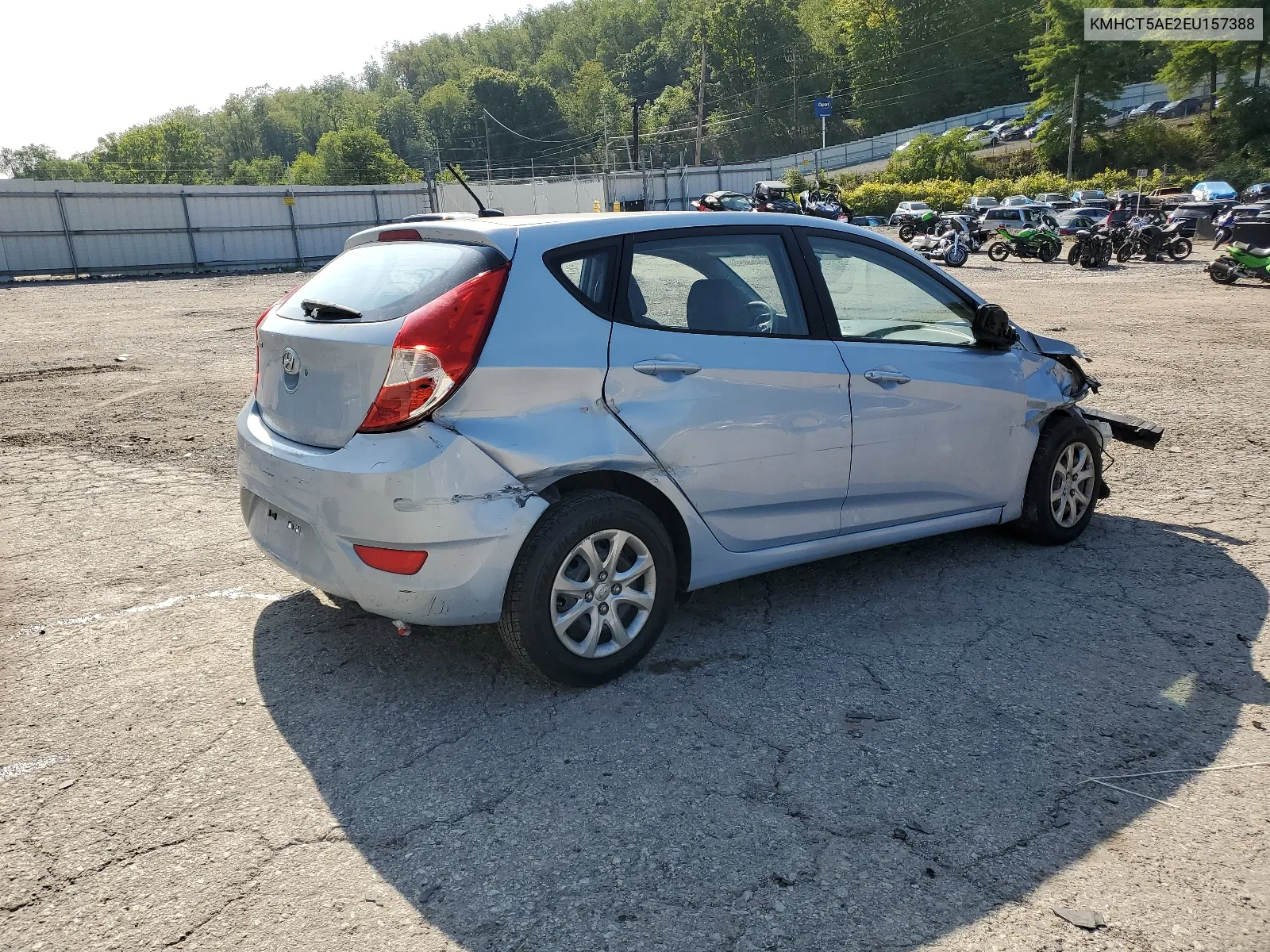 2014 Hyundai Accent Gls VIN: KMHCT5AE2EU157388 Lot: 68858084