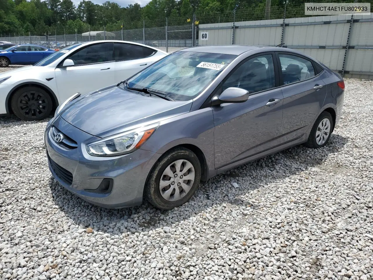 2015 Hyundai Accent Gls VIN: KMHCT4AE1FU802933 Lot: 56151755