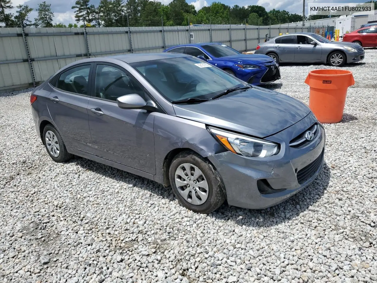 2015 Hyundai Accent Gls VIN: KMHCT4AE1FU802933 Lot: 56151755