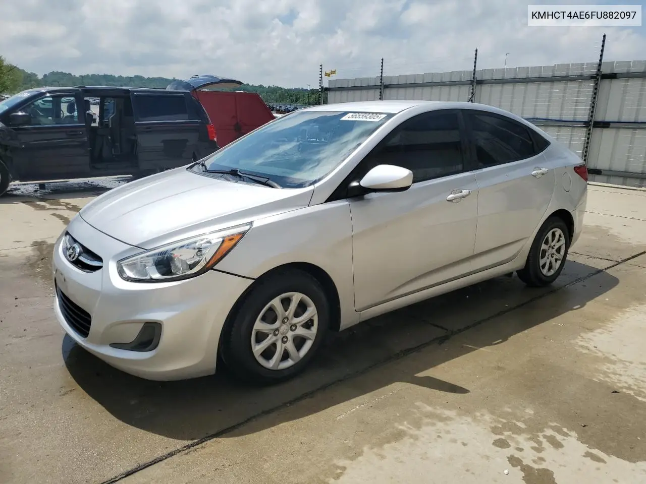 2015 Hyundai Accent Gls VIN: KMHCT4AE6FU882097 Lot: 56559305