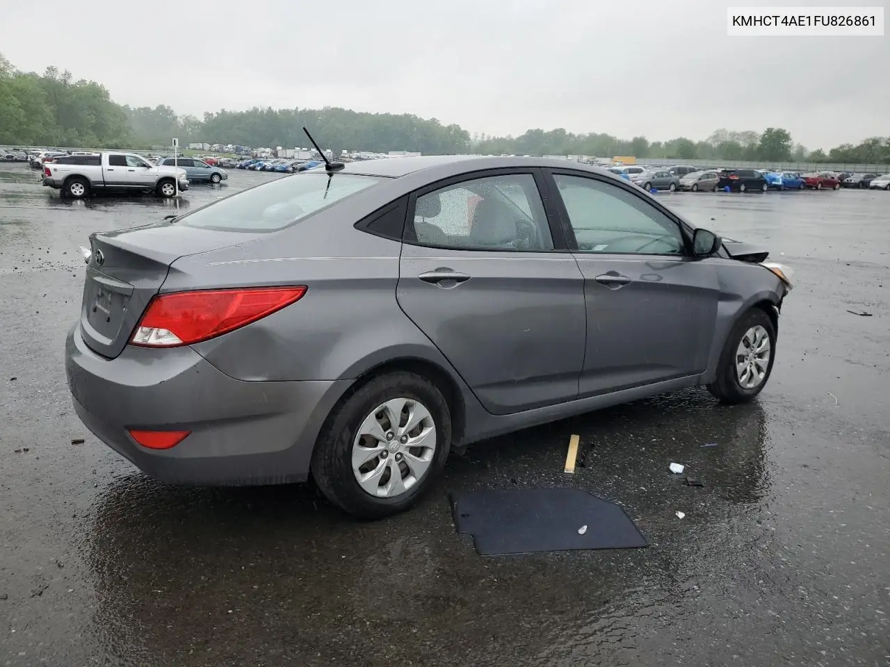 2015 Hyundai Accent Gls VIN: KMHCT4AE1FU826861 Lot: 56689285