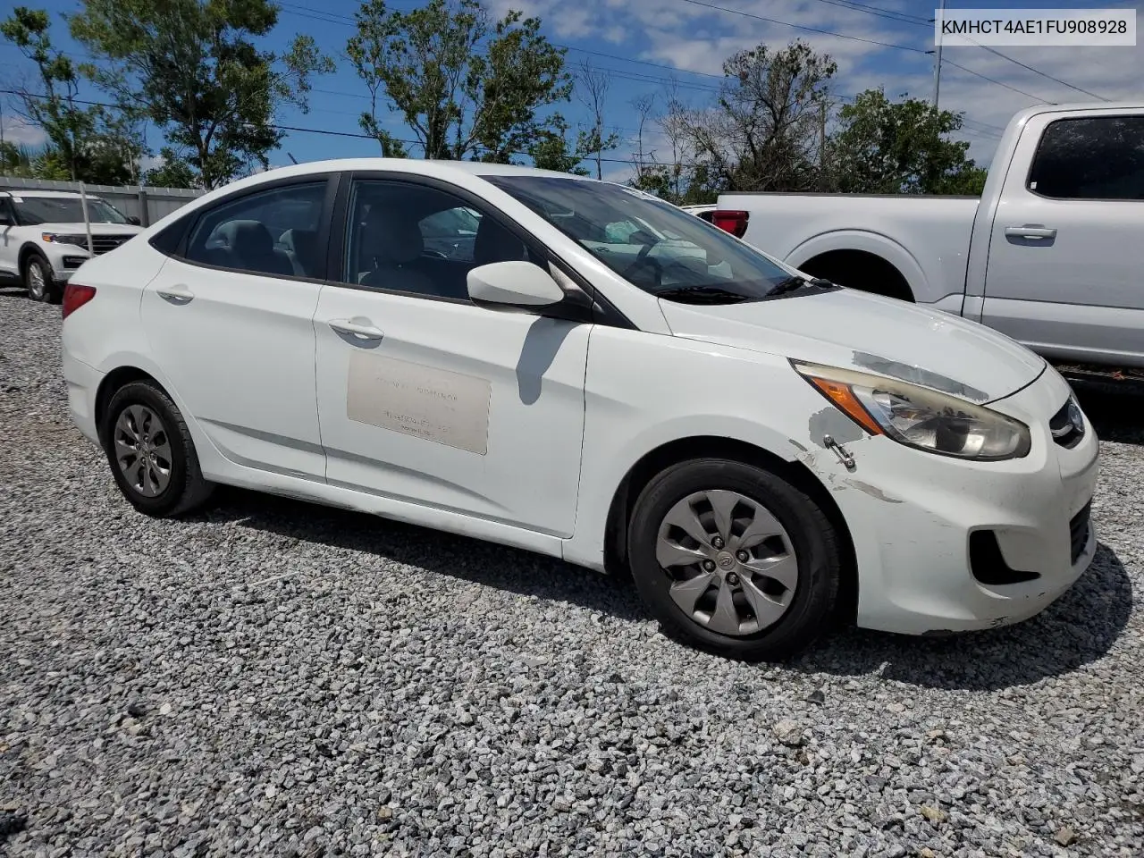 2015 Hyundai Accent Gls VIN: KMHCT4AE1FU908928 Lot: 56795715