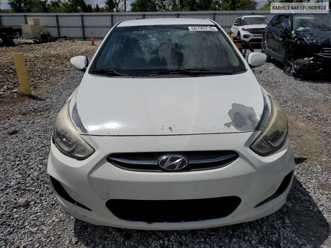 2015 Hyundai Accent Gls VIN: KMHCT4AE1FU908928 Lot: 56795715
