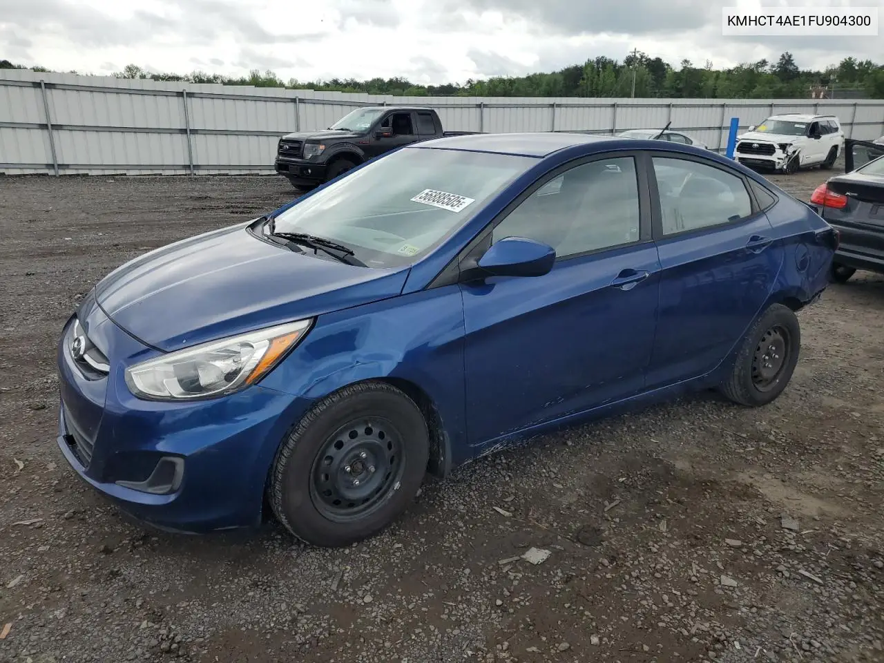 2015 Hyundai Accent Gls VIN: KMHCT4AE1FU904300 Lot: 56888505