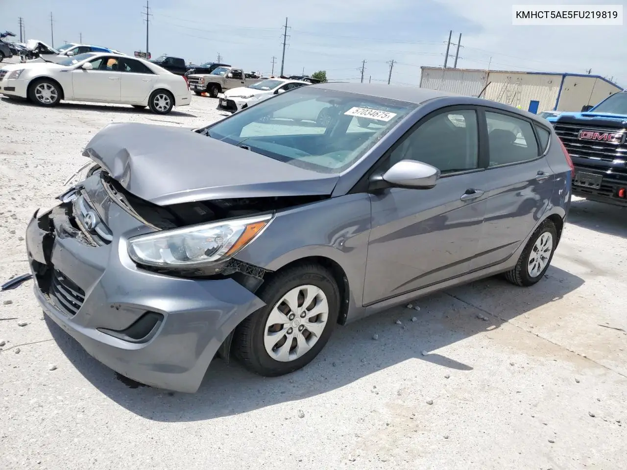 2015 Hyundai Accent Gs VIN: KMHCT5AE5FU219819 Lot: 57034675