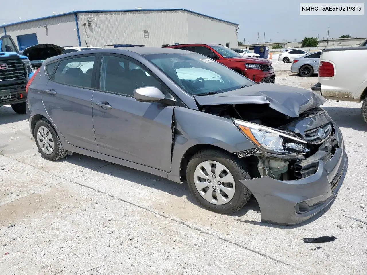 2015 Hyundai Accent Gs VIN: KMHCT5AE5FU219819 Lot: 57034675