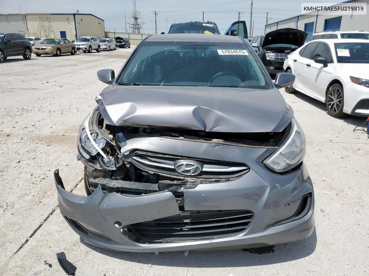 2015 Hyundai Accent Gs VIN: KMHCT5AE5FU219819 Lot: 57034675