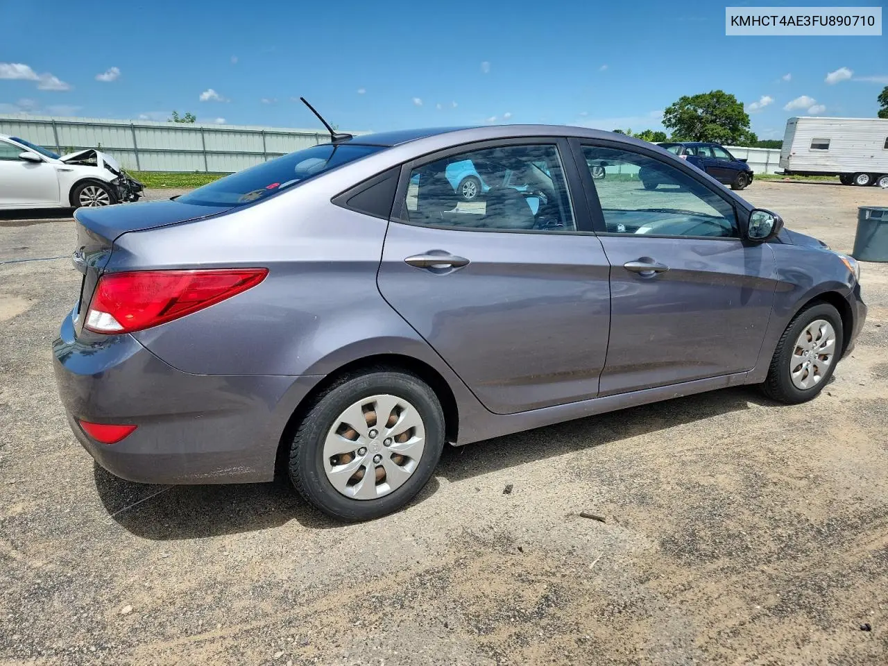 2015 Hyundai Accent Gls VIN: KMHCT4AE3FU890710 Lot: 61724575