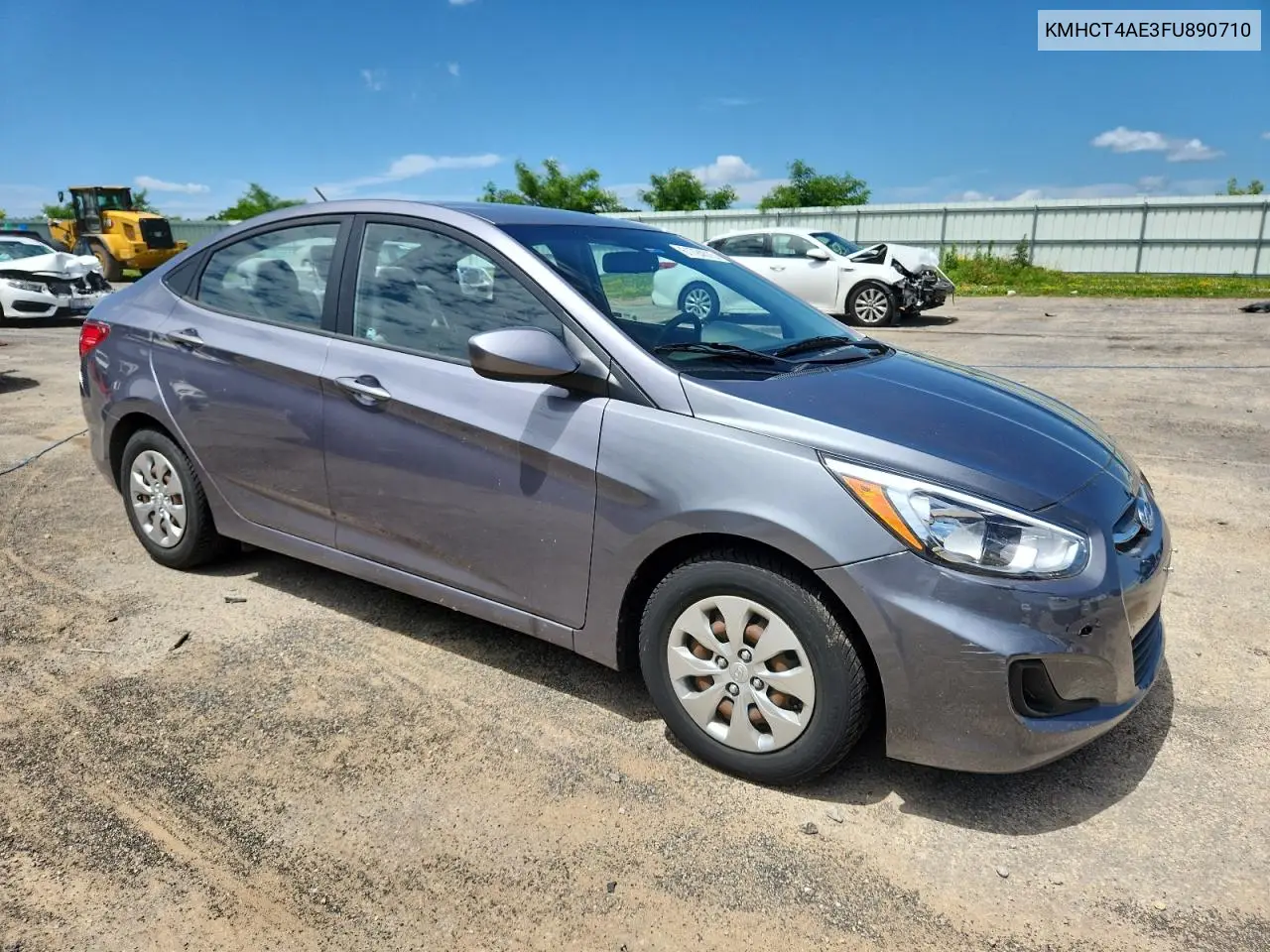 2015 Hyundai Accent Gls VIN: KMHCT4AE3FU890710 Lot: 61724575