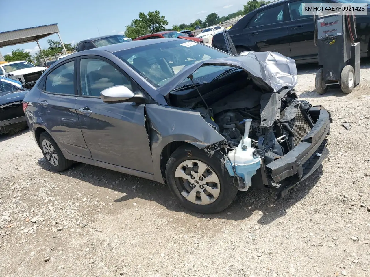 2015 Hyundai Accent Gls VIN: KMHCT4AE7FU921425 Lot: 62197395