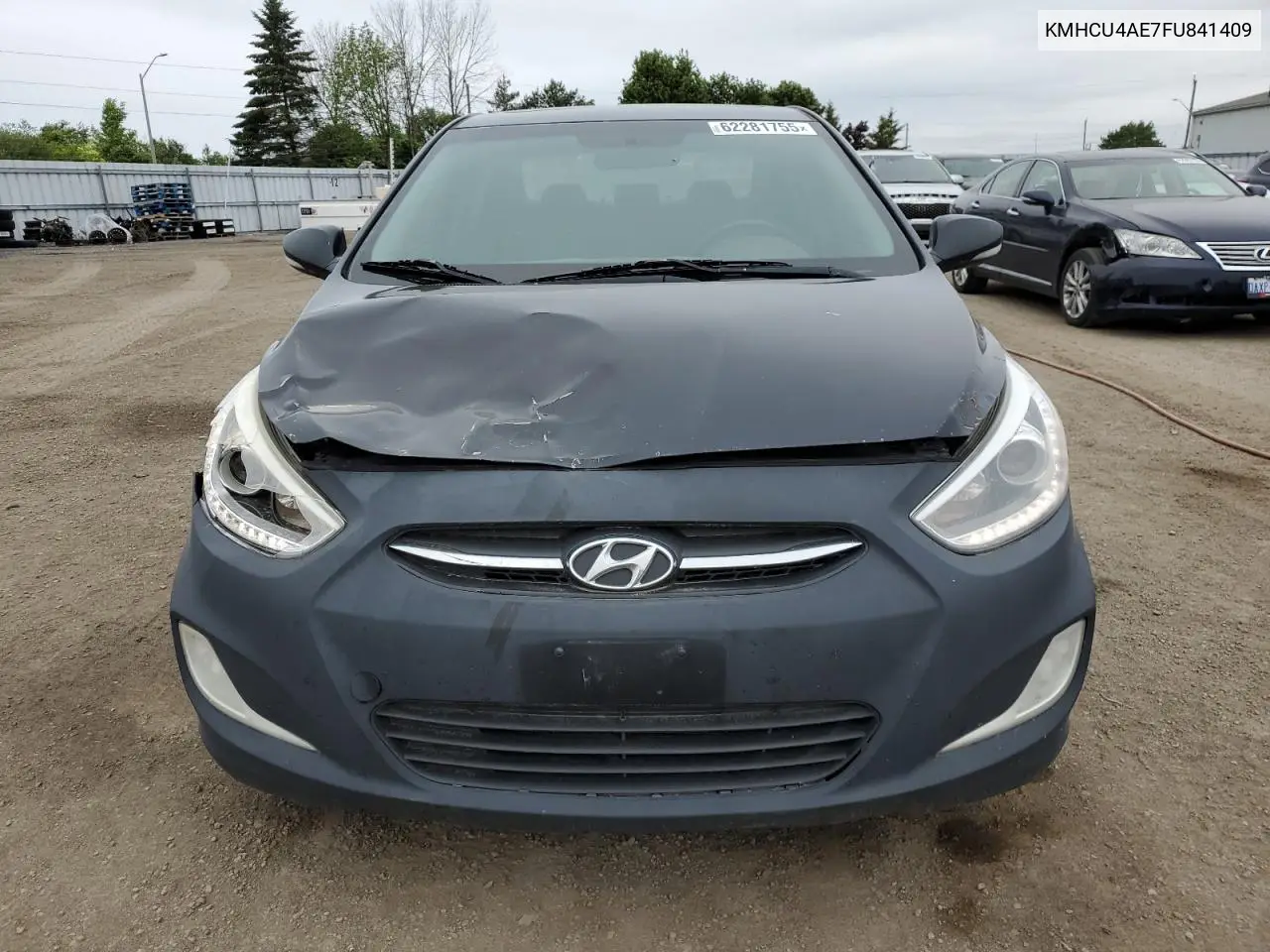 2015 Hyundai Accent Gls VIN: KMHCU4AE7FU841409 Lot: 62281755
