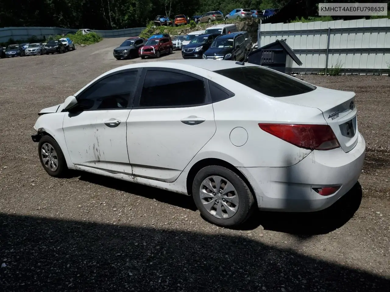 2015 Hyundai Accent Gls VIN: KMHCT4AE0FU798633 Lot: 62850835