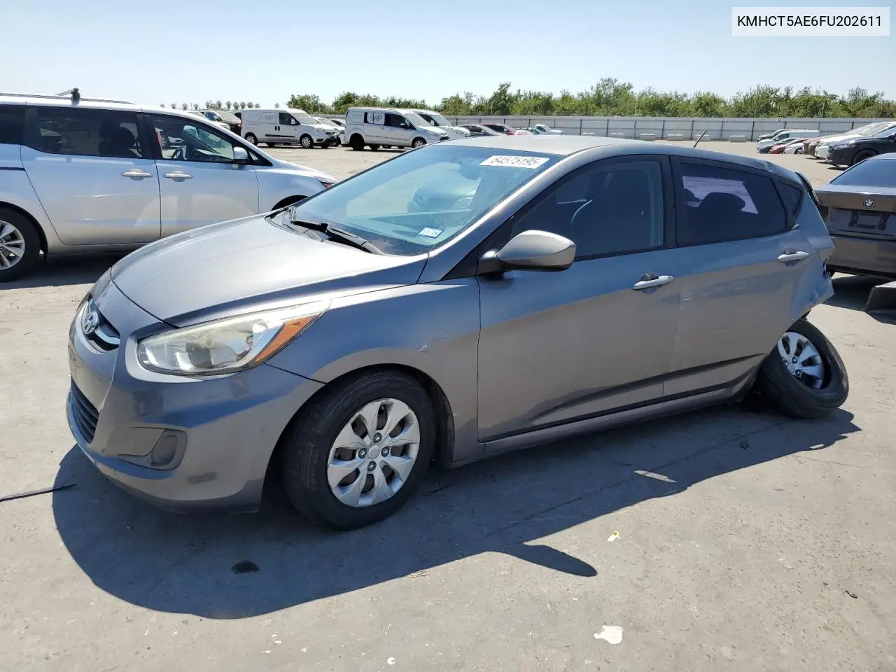 2015 Hyundai Accent Gs VIN: KMHCT5AE6FU202611 Lot: 64575195