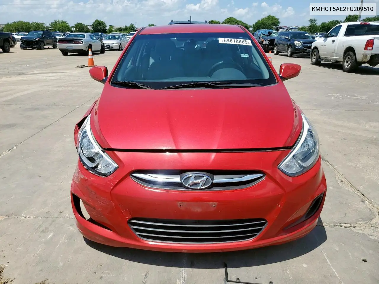 2015 Hyundai Accent Gs VIN: KMHCT5AE2FU209510 Lot: 64818865