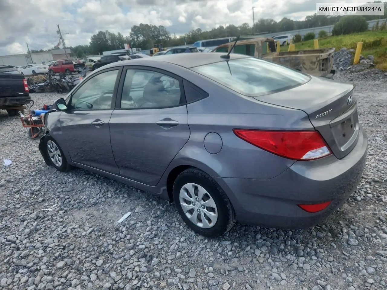 2015 Hyundai Accent Gls VIN: KMHCT4AE3FU842446 Lot: 64838585
