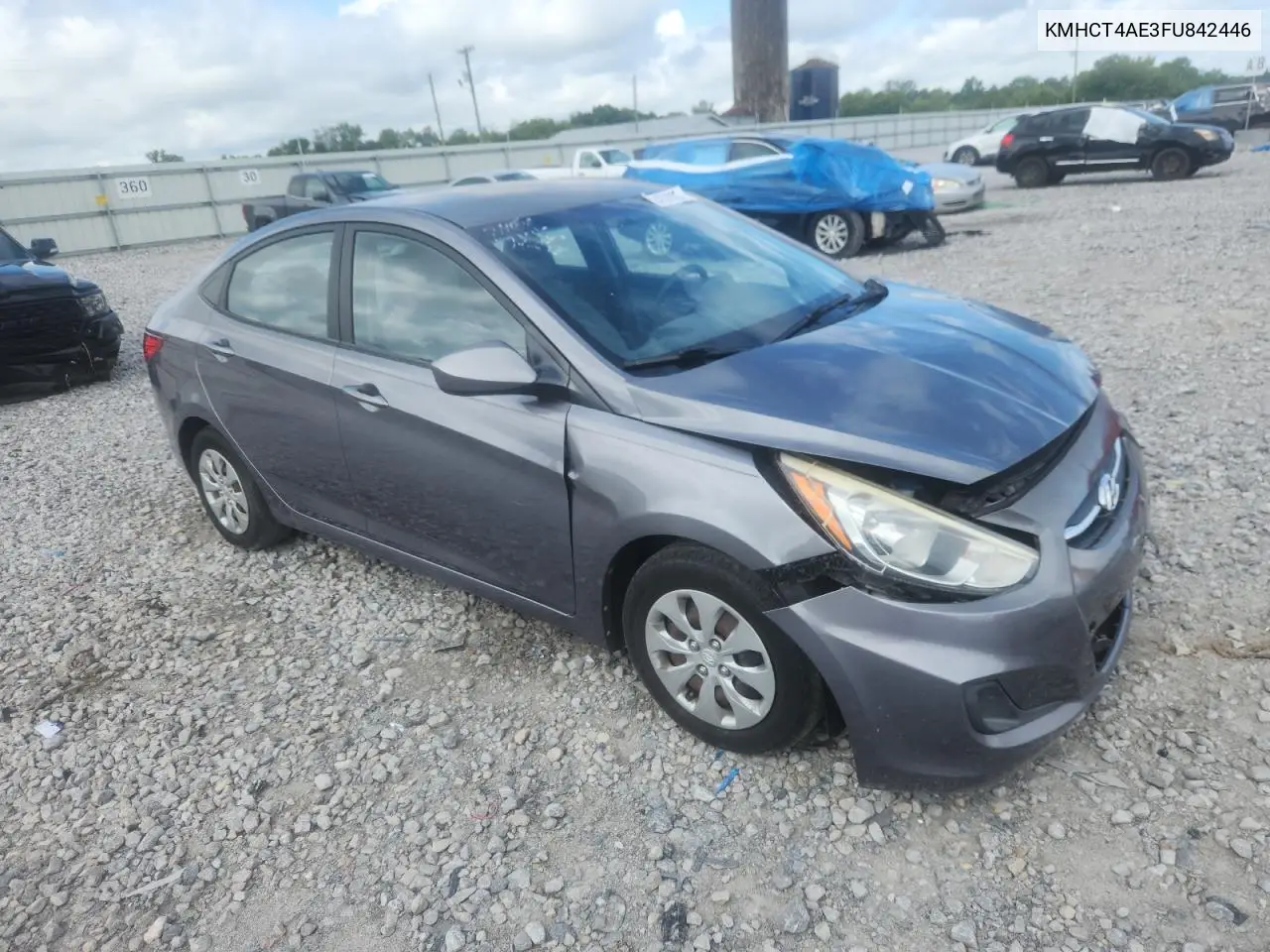 2015 Hyundai Accent Gls VIN: KMHCT4AE3FU842446 Lot: 64838585
