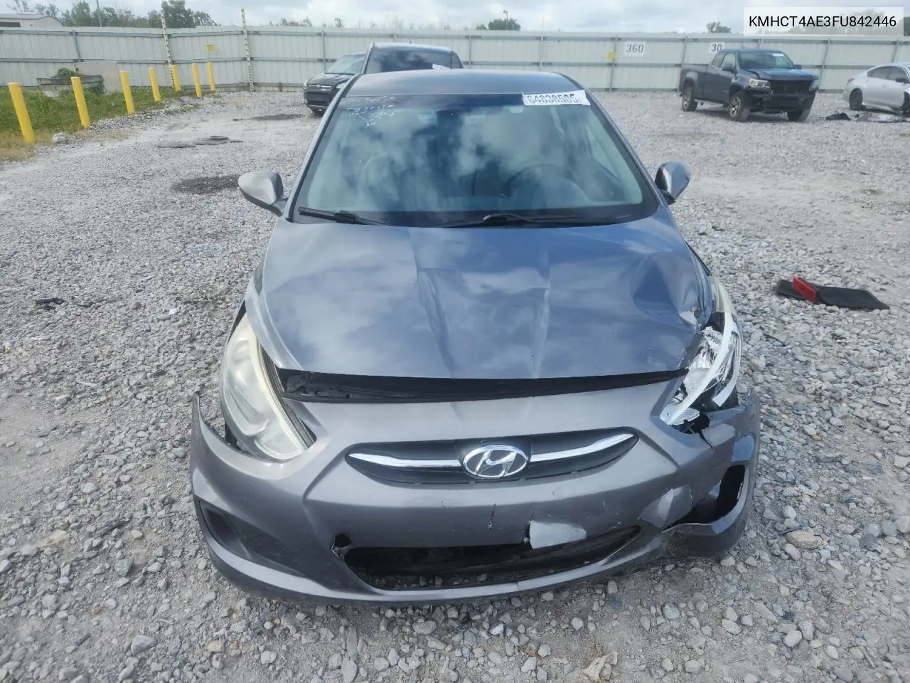 2015 Hyundai Accent Gls VIN: KMHCT4AE3FU842446 Lot: 64838585