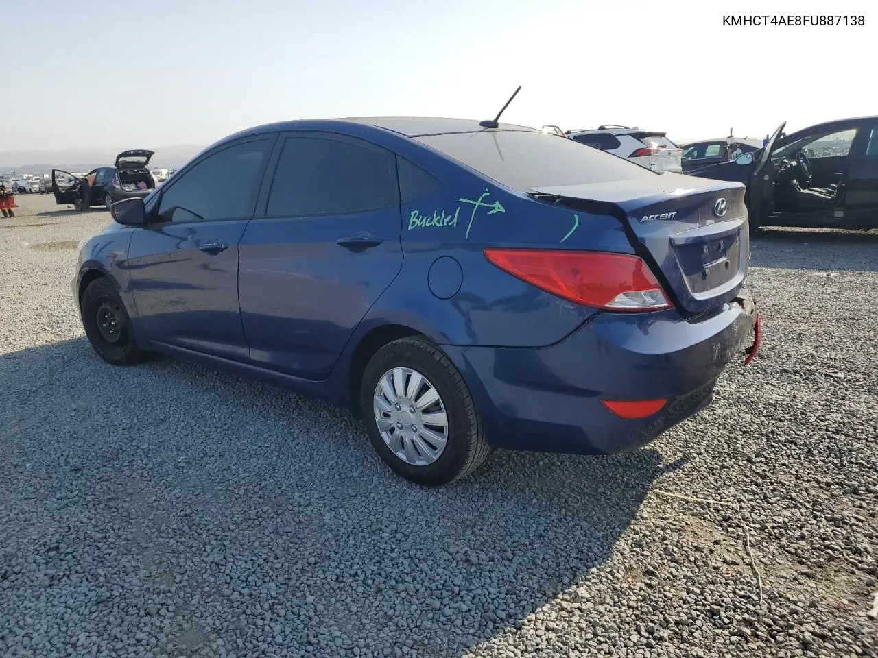2015 Hyundai Accent Gls VIN: KMHCT4AE8FU887138 Lot: 65164885