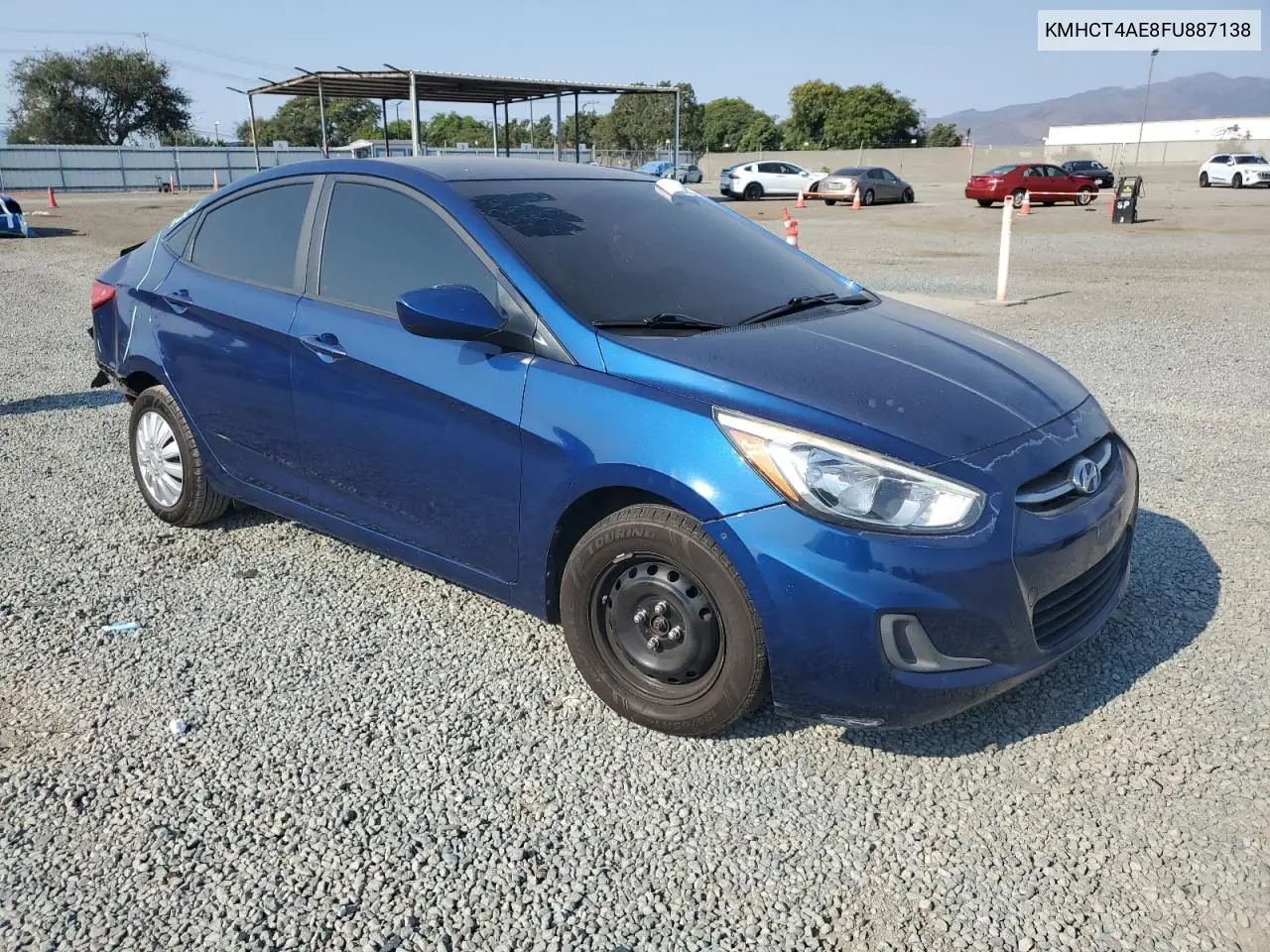 2015 Hyundai Accent Gls VIN: KMHCT4AE8FU887138 Lot: 65164885