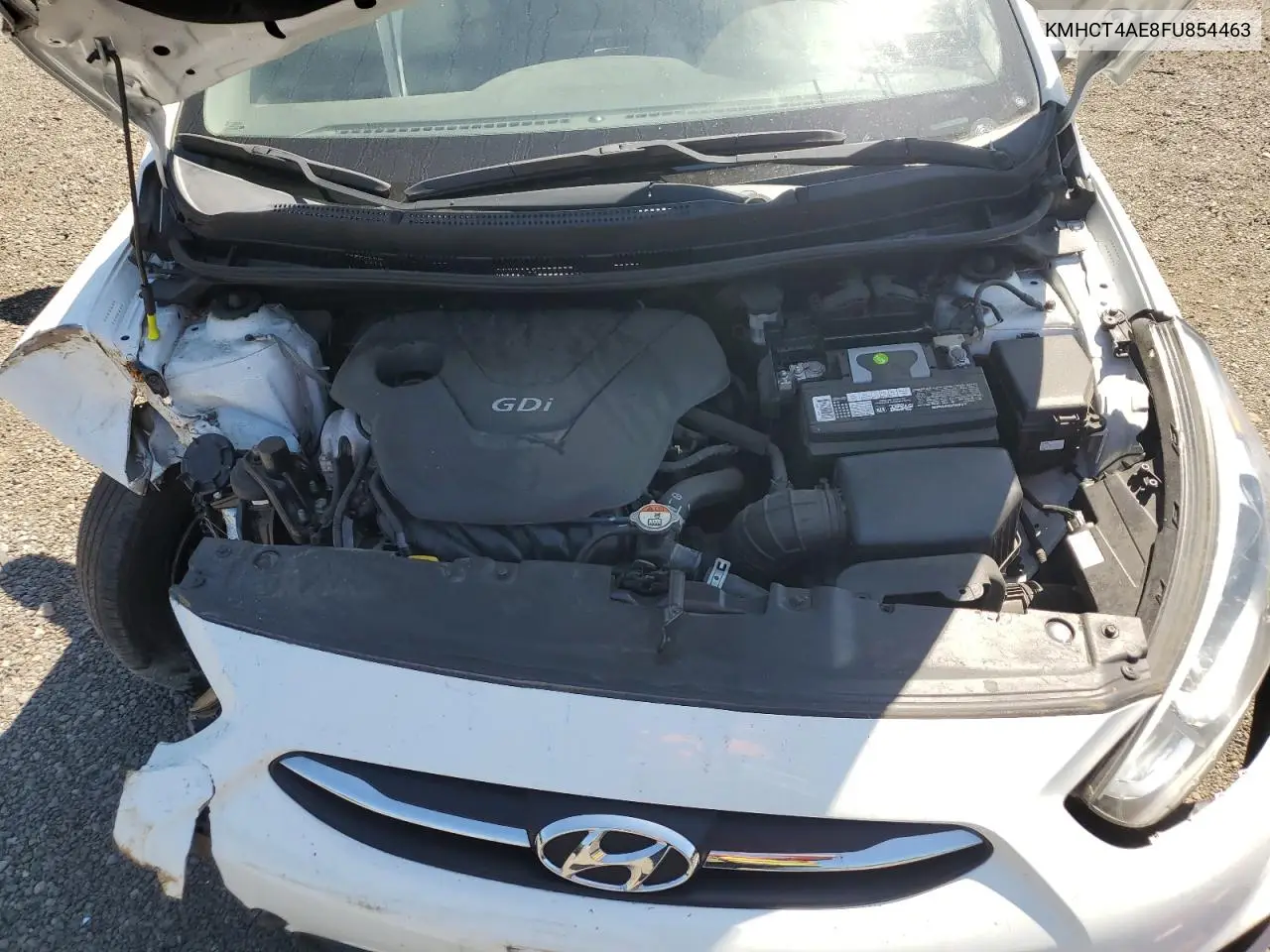 2015 Hyundai Accent Gls VIN: KMHCT4AE8FU854463 Lot: 65393855
