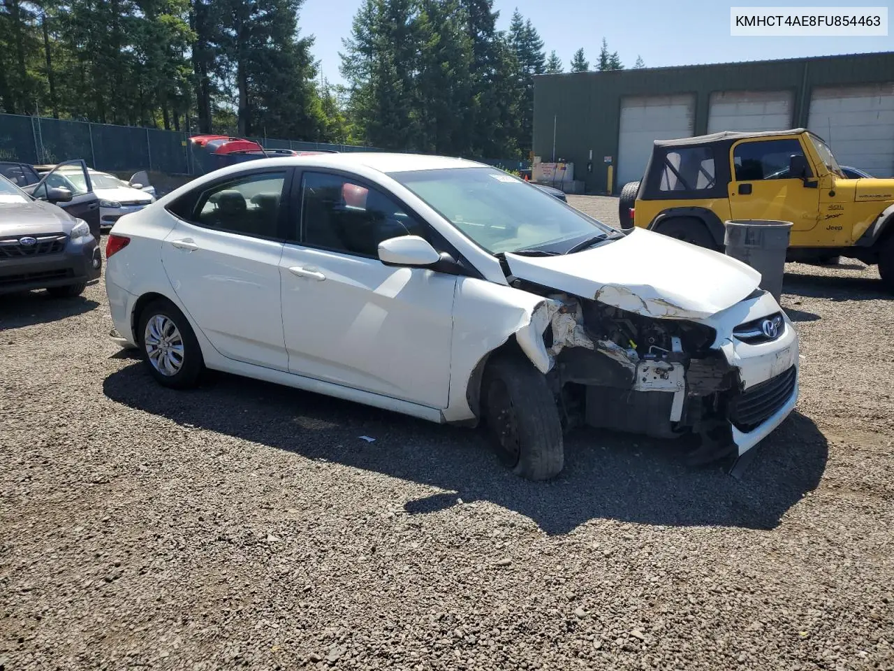 2015 Hyundai Accent Gls VIN: KMHCT4AE8FU854463 Lot: 65393855