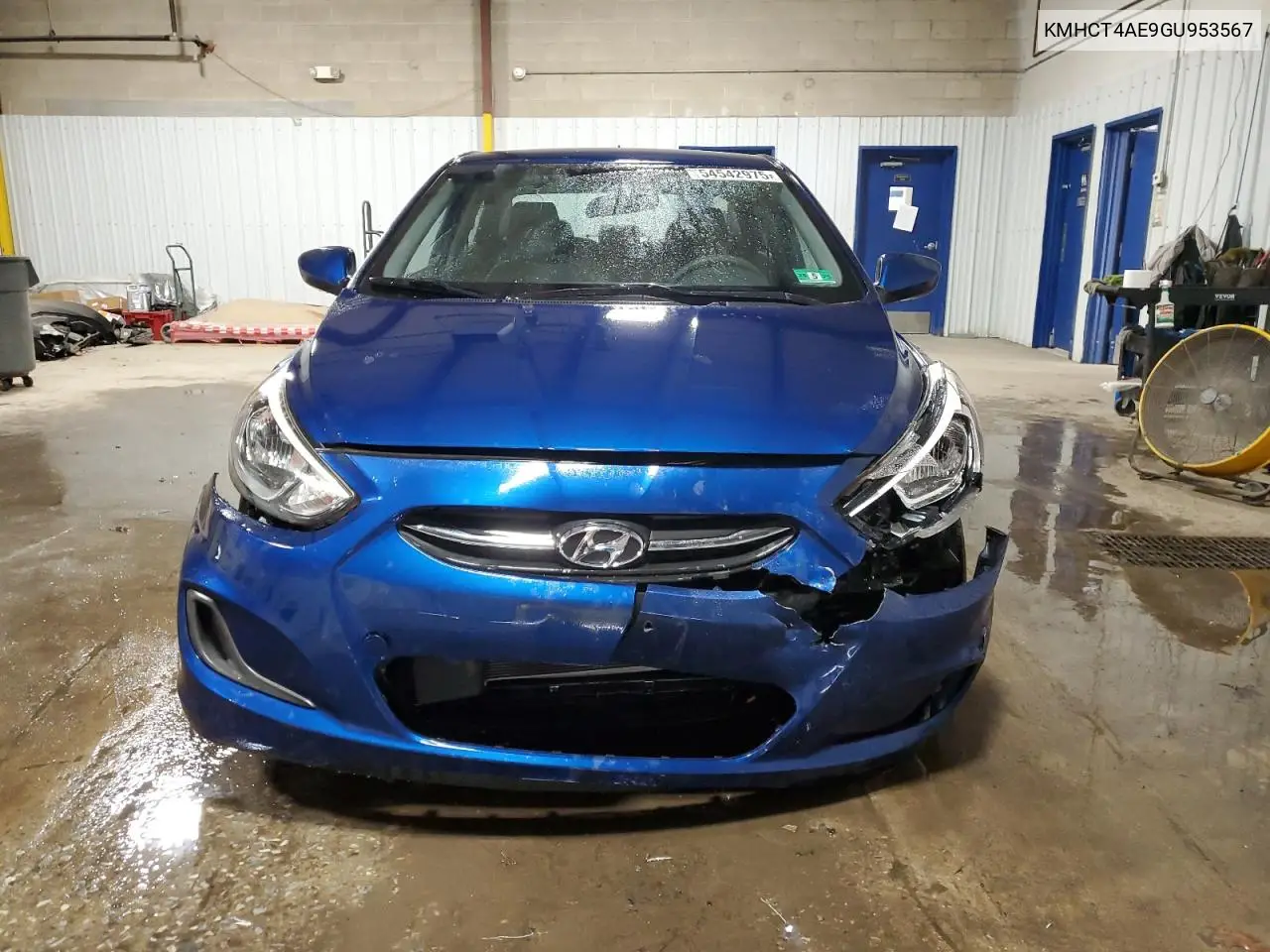 2016 Hyundai Accent Se VIN: KMHCT4AE9GU953567 Lot: 54542975