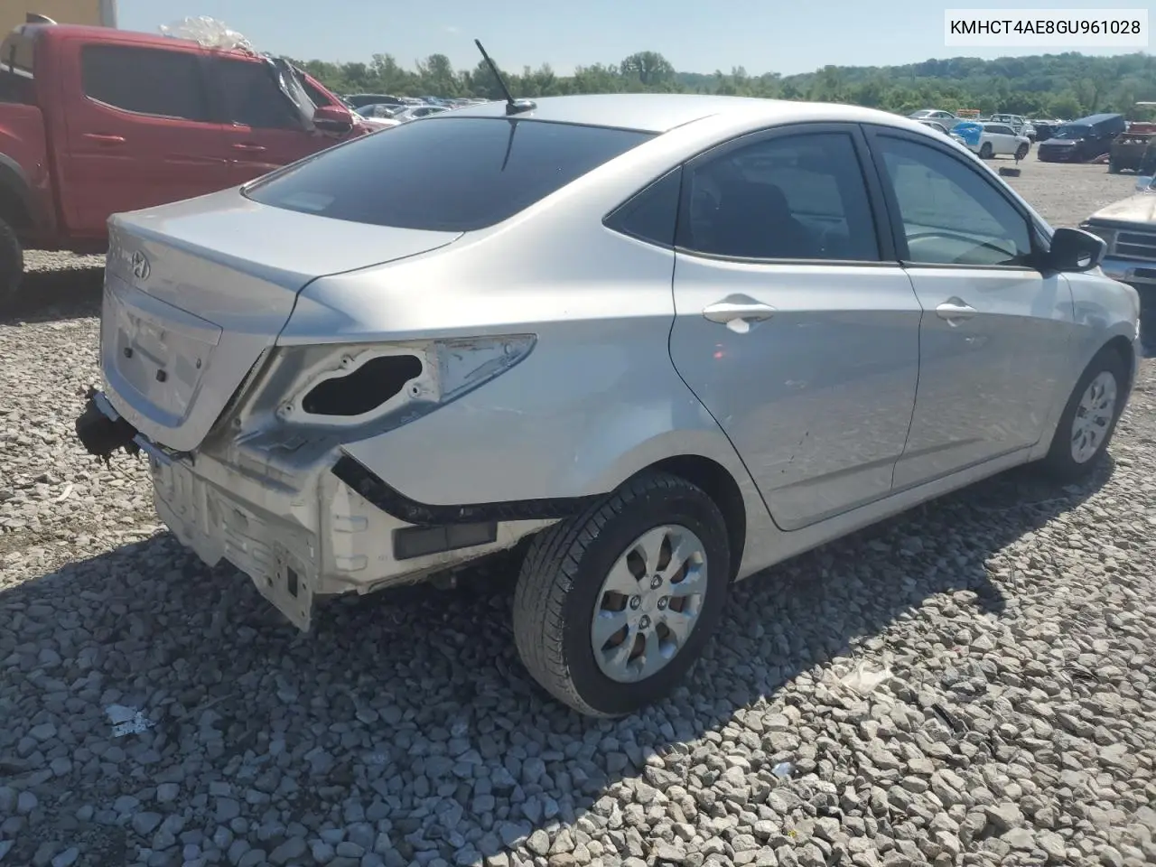 2016 Hyundai Accent Se VIN: KMHCT4AE8GU961028 Lot: 55730635