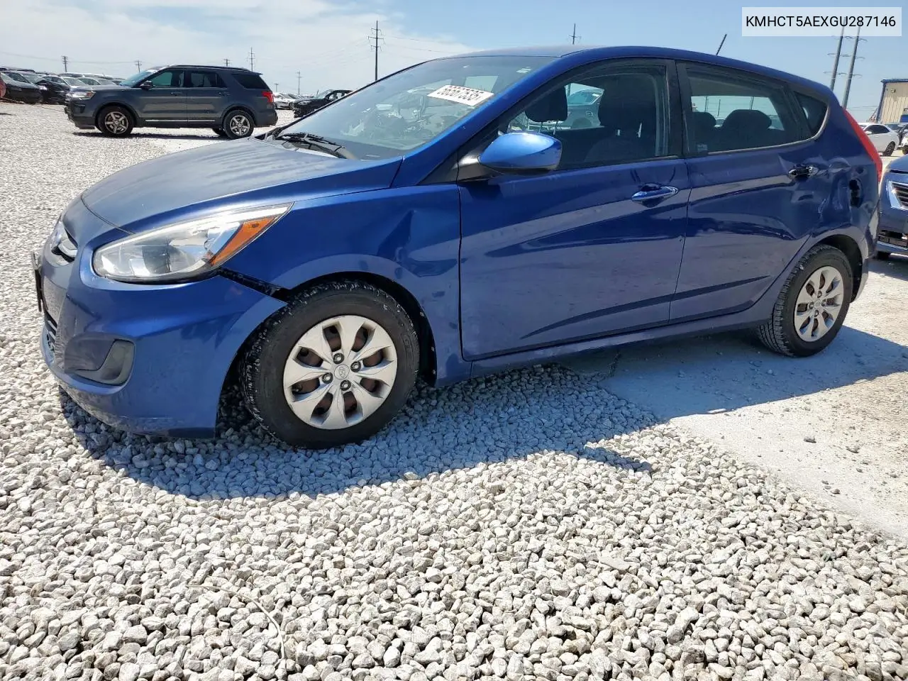 2016 Hyundai Accent Se VIN: KMHCT5AEXGU287146 Lot: 56567535