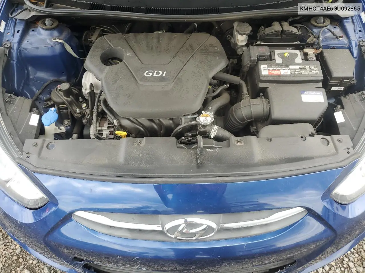 2016 Hyundai Accent Se VIN: KMHCT4AE6GU092865 Lot: 56961425