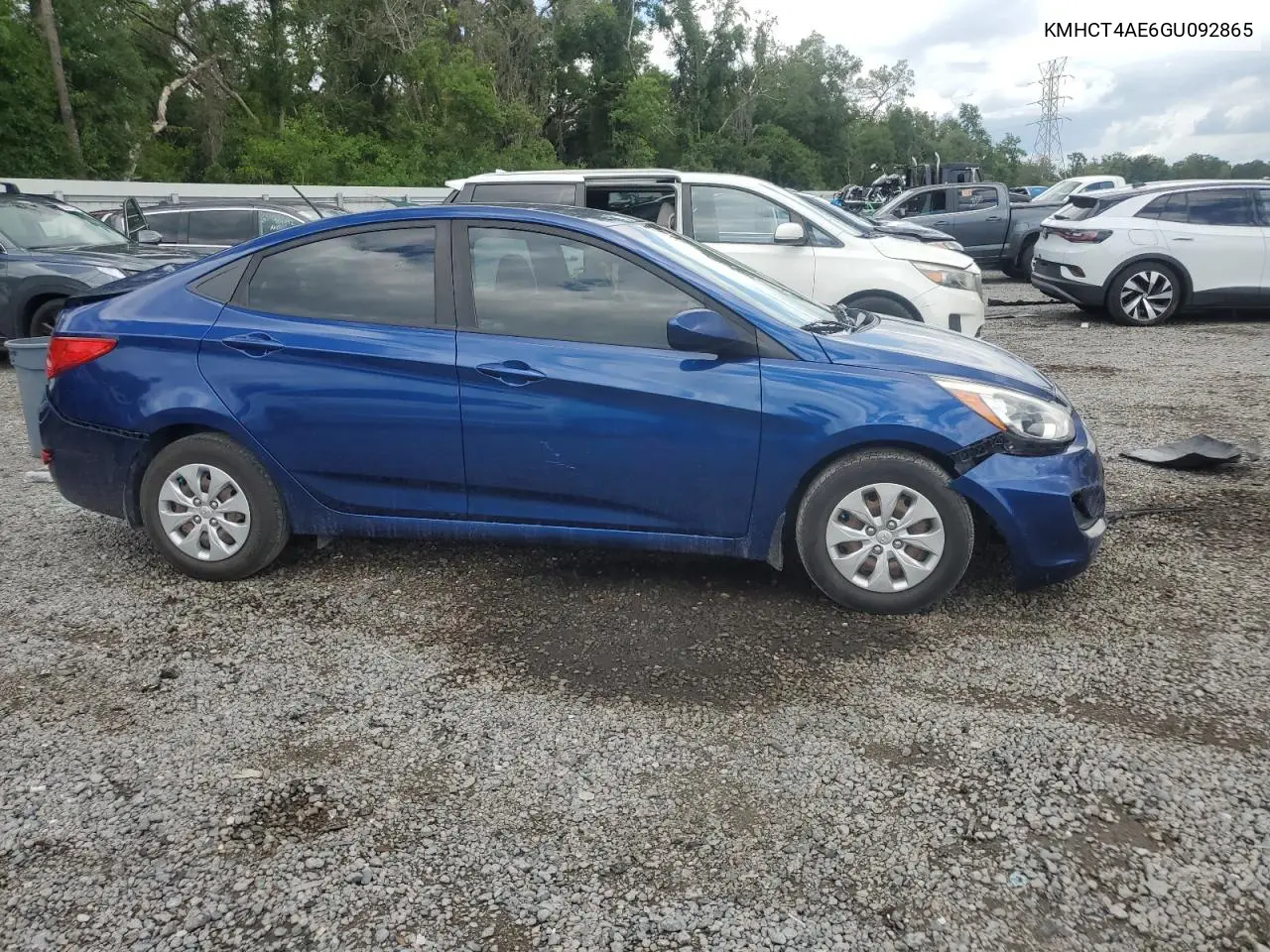 2016 Hyundai Accent Se VIN: KMHCT4AE6GU092865 Lot: 56961425