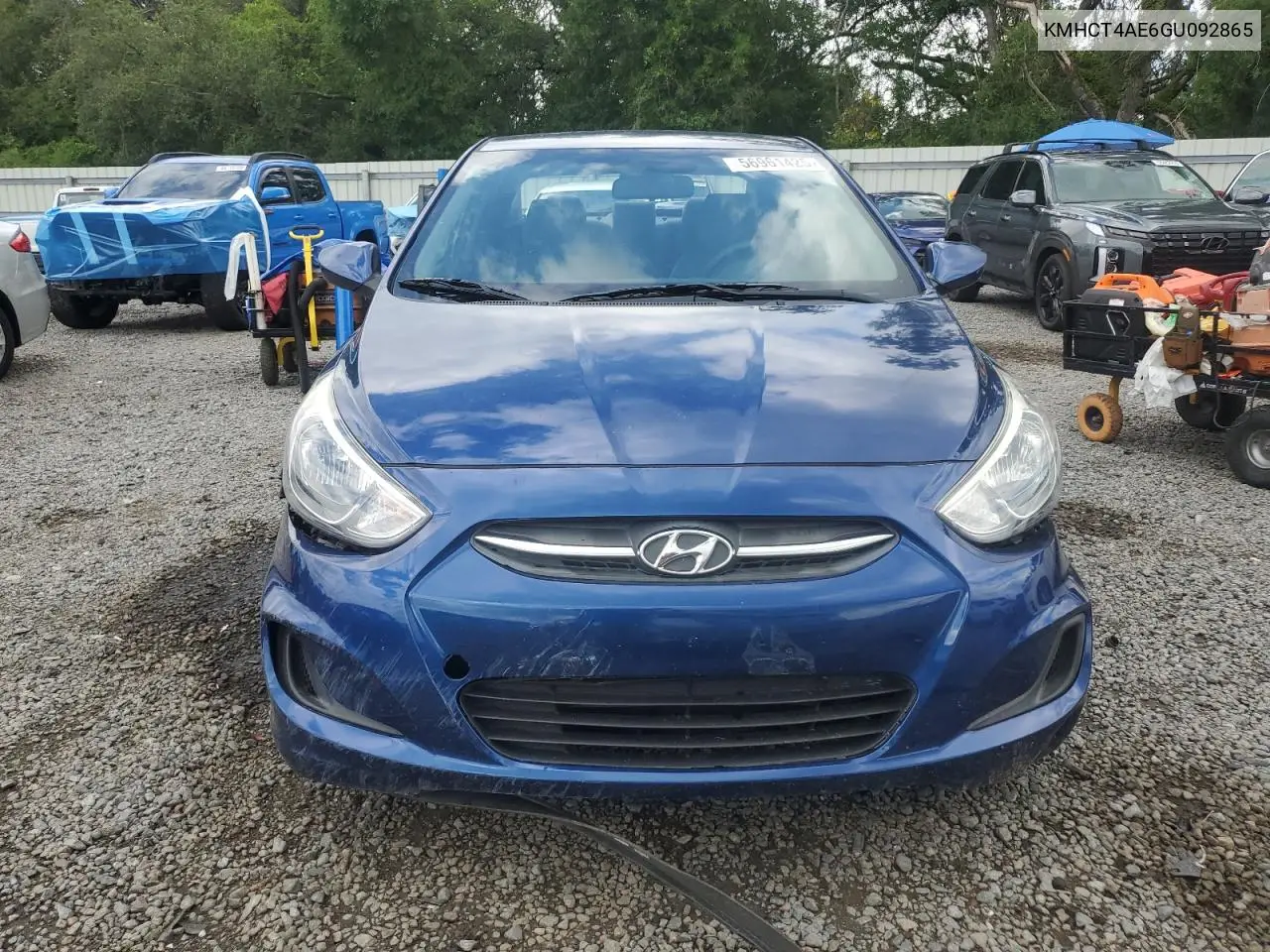 2016 Hyundai Accent Se VIN: KMHCT4AE6GU092865 Lot: 56961425