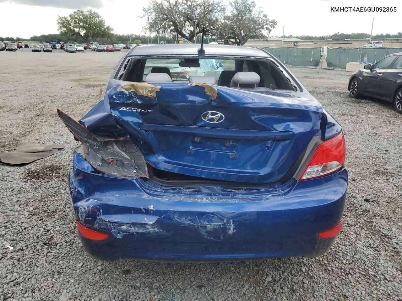 2016 Hyundai Accent Se VIN: KMHCT4AE6GU092865 Lot: 56961425