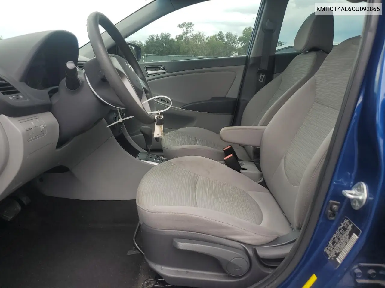2016 Hyundai Accent Se VIN: KMHCT4AE6GU092865 Lot: 56961425