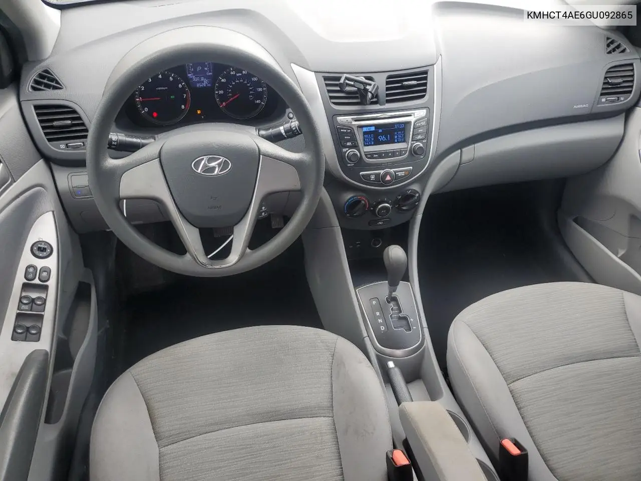2016 Hyundai Accent Se VIN: KMHCT4AE6GU092865 Lot: 56961425