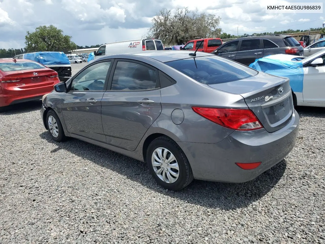 2016 Hyundai Accent Se VIN: KMHCT4AE5GU986839 Lot: 61344195