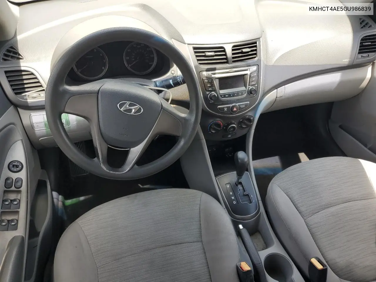 2016 Hyundai Accent Se VIN: KMHCT4AE5GU986839 Lot: 61344195