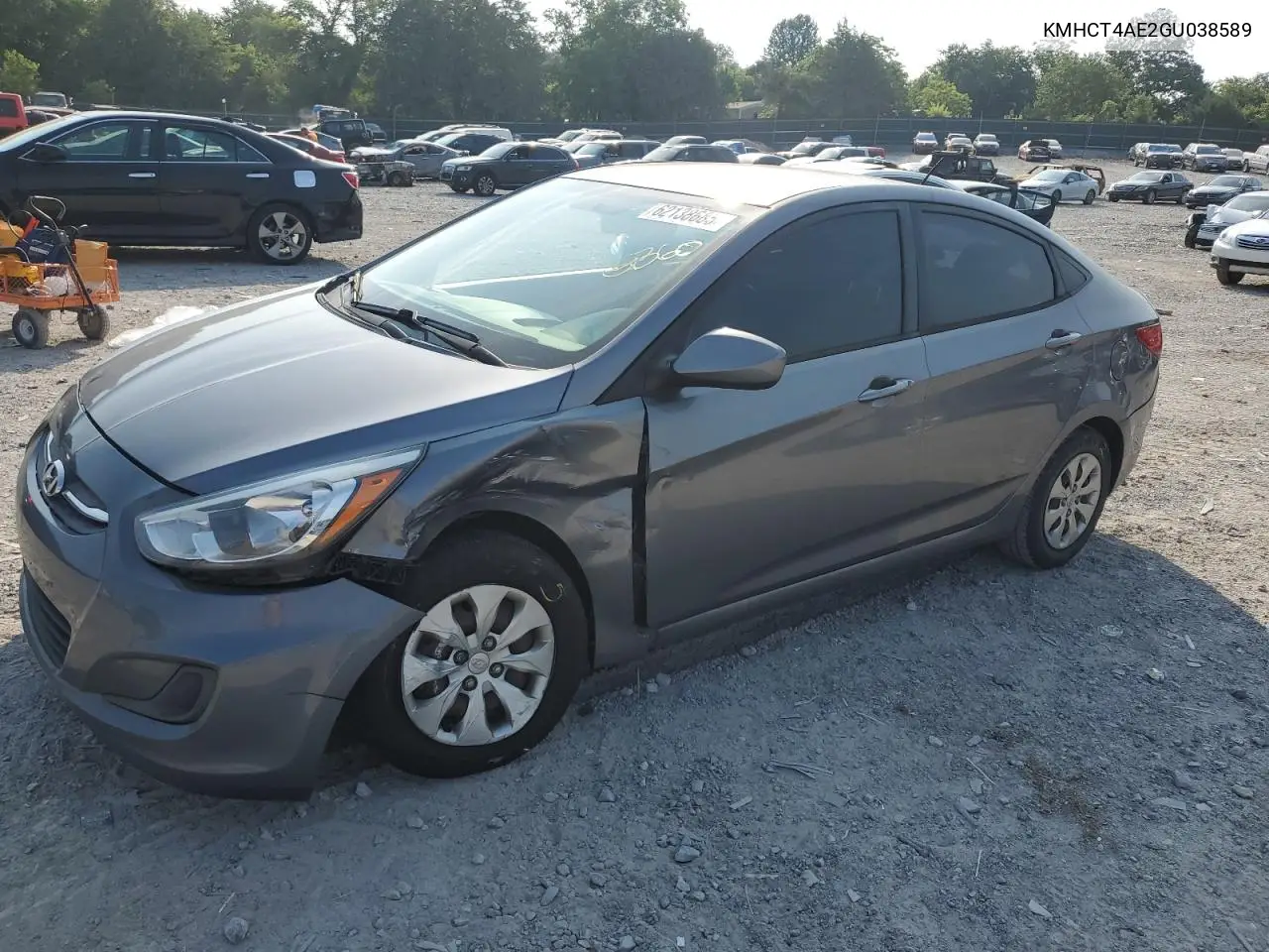 2016 Hyundai Accent Se VIN: KMHCT4AE2GU038589 Lot: 62138685