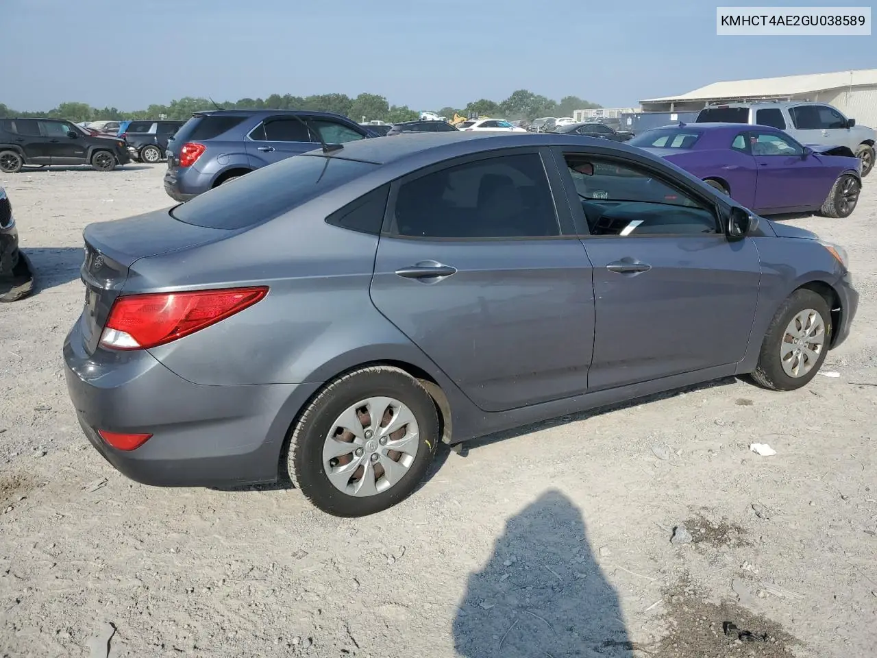 2016 Hyundai Accent Se VIN: KMHCT4AE2GU038589 Lot: 62138685