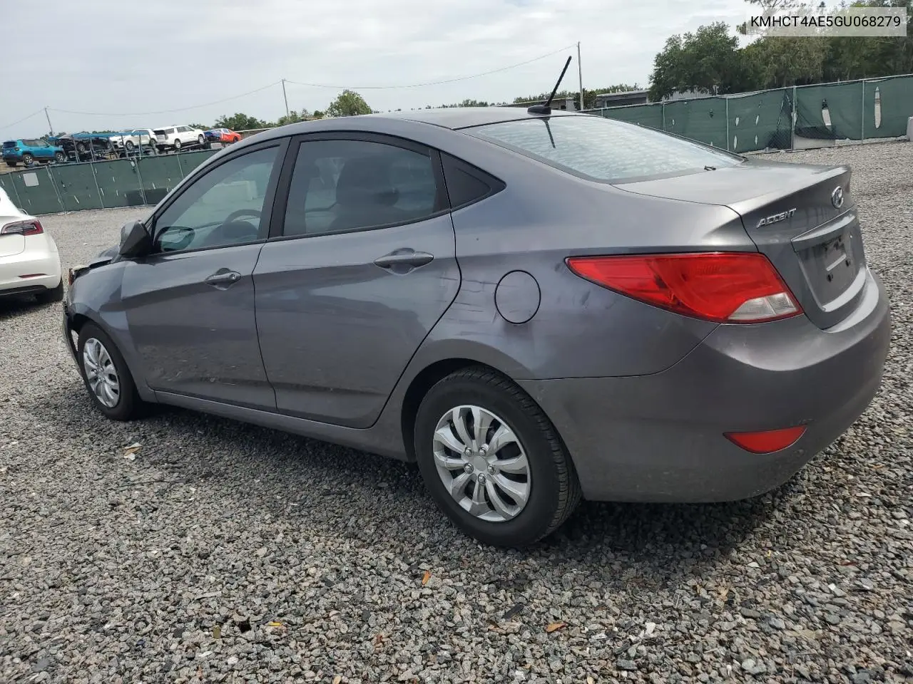 2016 Hyundai Accent Se VIN: KMHCT4AE5GU068279 Lot: 62215275