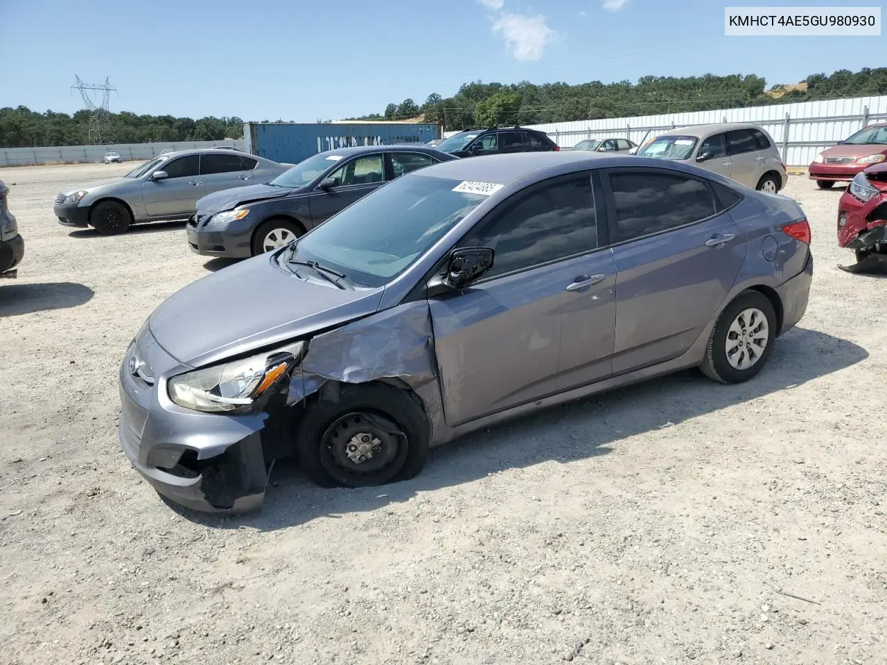 2016 Hyundai Accent Se VIN: KMHCT4AE5GU980930 Lot: 62424885
