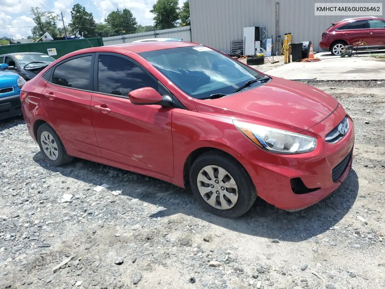 2016 Hyundai Accent Se VIN: KMHCT4AE6GU026462 Lot: 62496565