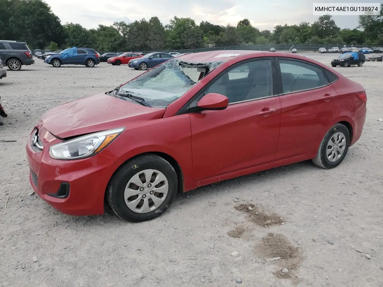 2016 Hyundai Accent Se VIN: KMHCT4AE1GU138974 Lot: 62678775