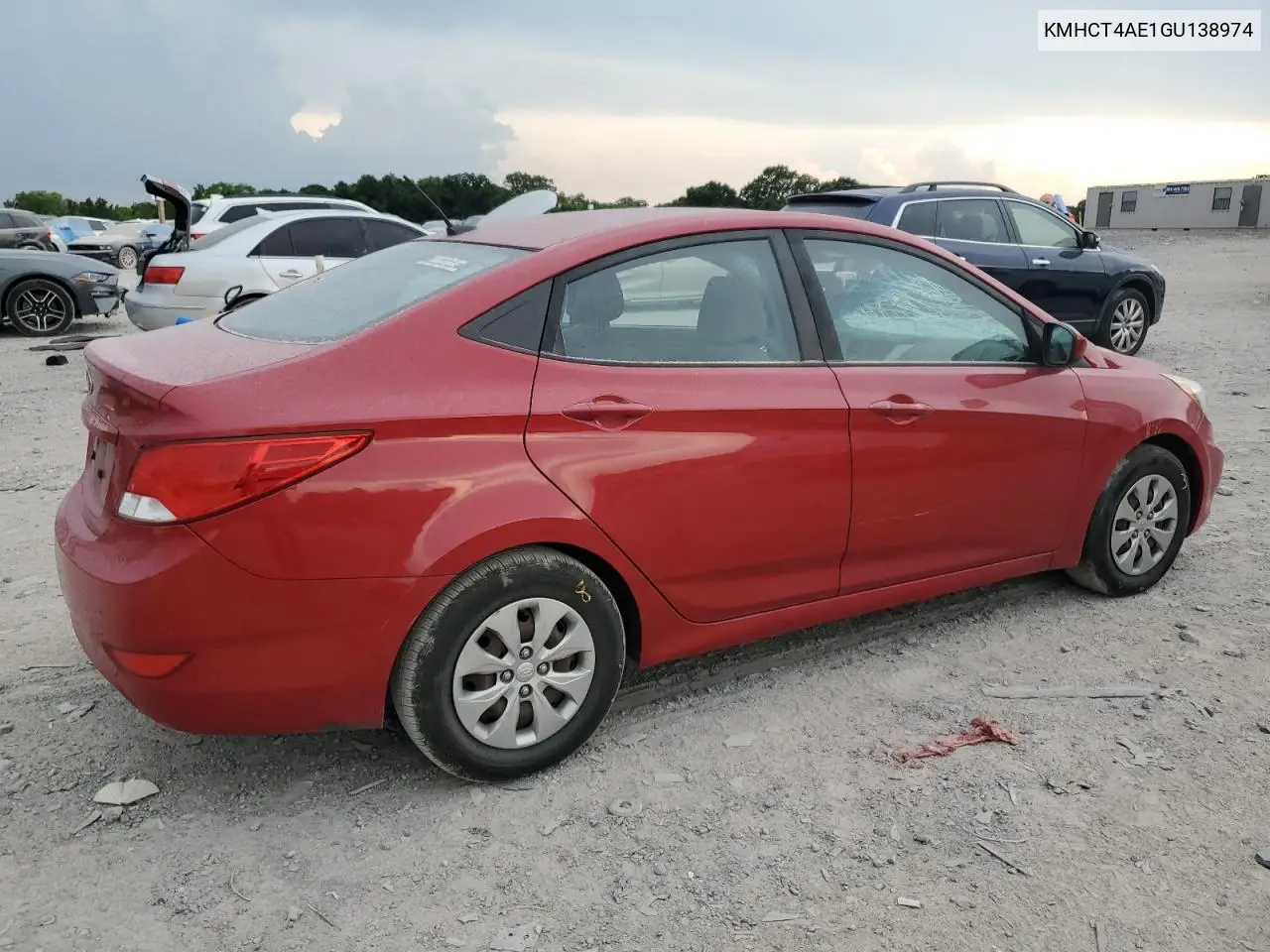 2016 Hyundai Accent Se VIN: KMHCT4AE1GU138974 Lot: 62678775