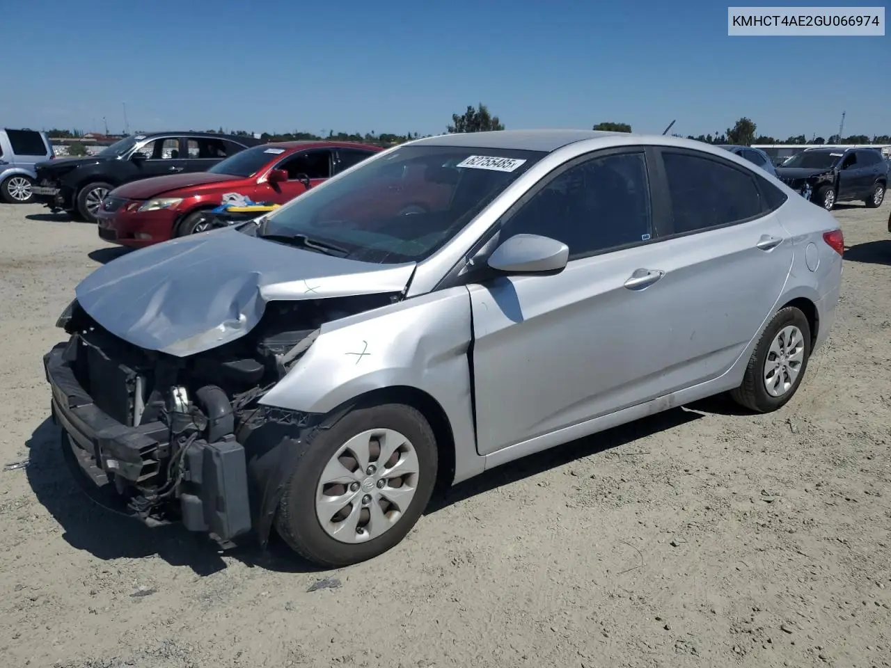 2016 Hyundai Accent Se VIN: KMHCT4AE2GU066974 Lot: 62755485